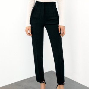 HIGH-WAISTED PANTS - BLACK
